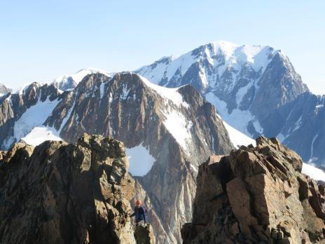 L'arête sommitale de l'aiguile des Glaciers