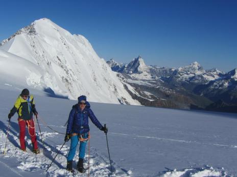 Alpinisme dans le massif du mont Rose