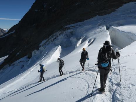 Sur le glacier