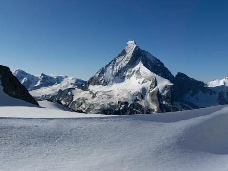 Du col Durand, vue sur le Cervin et la dent d'Hérens