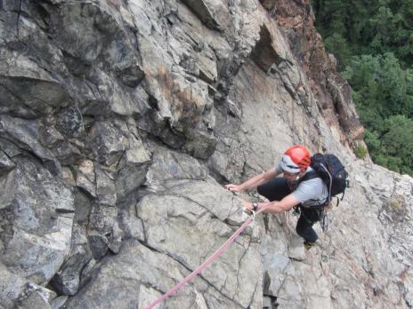 Escalade en Vanoise. La voie des Lépreux falaise Pontamafrey