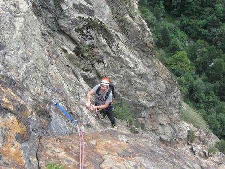 Escalade en Vanoise. La voie des Lépreux falaise de Pontamafrey