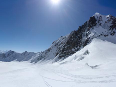 Début du glacier : juste grandiose et on s'en met plein les mirettes!!