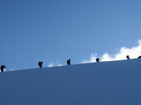 Sur le glacier des Glaciers