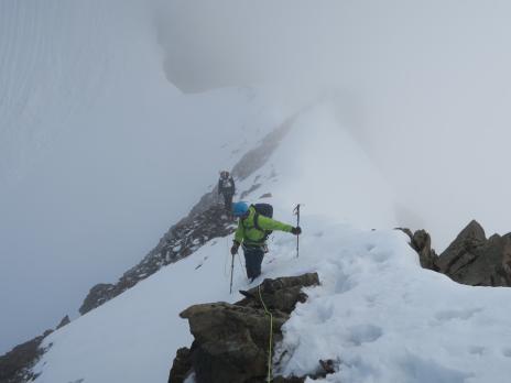 L'arête sommitale