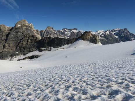 sur Le glacier