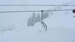 sommet de la piste des Ecudets la Rosière le 7 décembre 2012