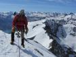 Sommet du Mont Pourri avec l'ar^te sud en second plan