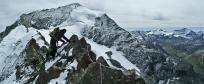 Sur l'arête est de l'Aiguille du St Esprit.