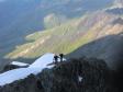 plus haut sur l'arête