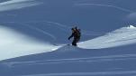 Descente vers les chalets de Rosset.