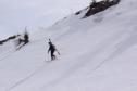 descente en monoski pour cause de case d'une fixation