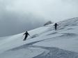 Descente par le couloir des rochers du Génépy.