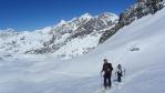 Ski de randonnée au départ de val d'Isère, montée par le glacier Pers