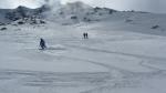 Ski hors piste la Plagne - face nord de Bellecote