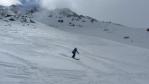 Ski hors piste la Plagne - face nord de Bellecote