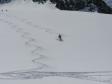 la descente dans une poudreuse de rêve