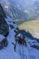 Ambiance goulotte en face nord.