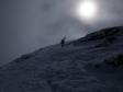Sur l'arête sommitale