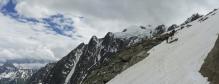 Sous le refuge Gonella.