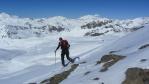 Départ du glacier du Pisaillas vers le col de l'Ouille Noire