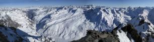 Panorama sur le Valgrisenche depuis la pointe de Nancruet.