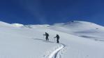 Ski de randonnée vallée de Névache, montée à Roche Chateau