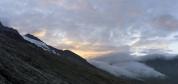 lever de soleil sur le col de la Seigne.