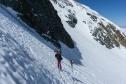 Très peu de neige  : la glace apparait...