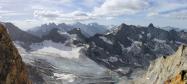 Panorama  sur la tête du Replat et la gandolière