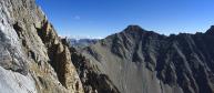 Vue sur le col de la Nova et la pointe de Combe Neuve