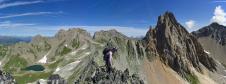 dans la descente vers le passeur de Gargan. Sous l'aiguille de la Nova.