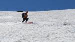 Descente au dessus du plateau de la Sassière