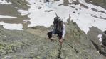 Tête de Bellaval dans la voie Mystère de l'Espadon - Guides des Arcs