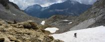 en arrivant au col de Roche Noire
