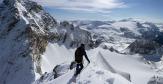 Au dessus du col, la neige recouvre presque tout...