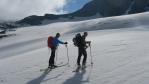 En montant vers le glacier