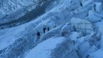 dans les crevasses