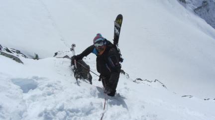 Passage du col des Roches vers le glacier du Geay - Vanoise