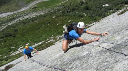 Escalade à Séloge vallée des Chapieux