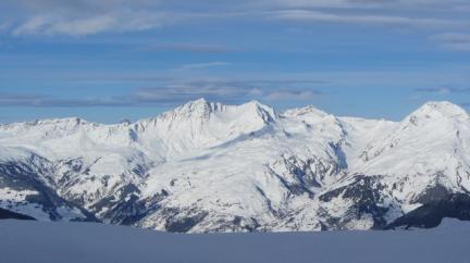 Le massif du Beaufortain vu de Sainte Foy