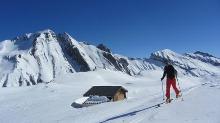 Ski de randonnée dans le Beaufortain le col de la Forclaz