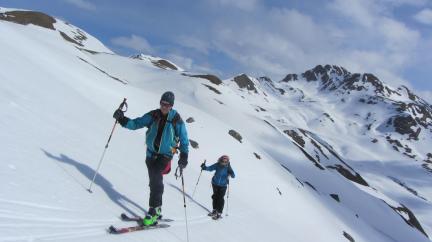 ski de randonnée Beaufortain montée à la Pointe de Dzonfié