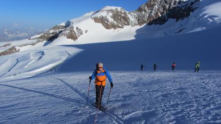 Ski de randonnée dans le massif du Mont Rose - Pyramide Vincent
