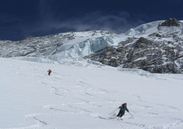 ski de randonnée en Vanoise - le glacier du Geay