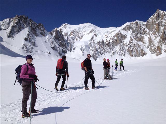 randonnée sur la vallée blanche