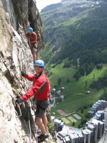 Via ferrata de val d'isère la traversée