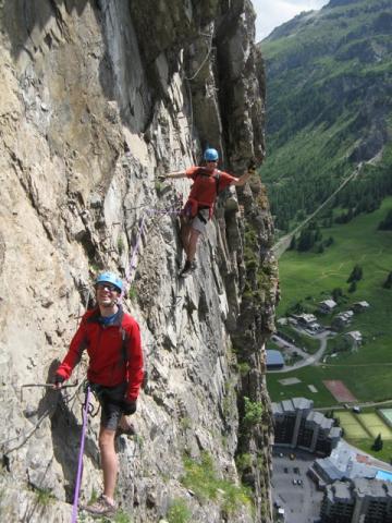 Via ferrata de val d'isère la traversée