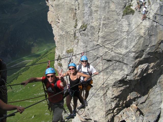 via ferrata rocher du vent guide des arc