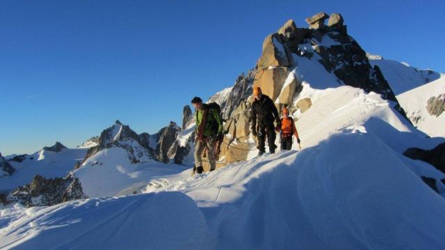 Arête de Midi Plan - Alpinisme guides des Arcs